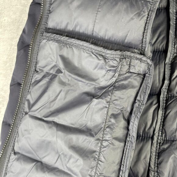 Michael Michael Kors Coat Womens XS Navy Packable Puffer Hooded Long Quilted - Picture 12 of 16